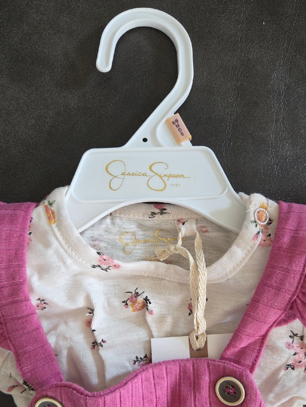NWT Pink Ribbed Overalls - Picture 3 of 5